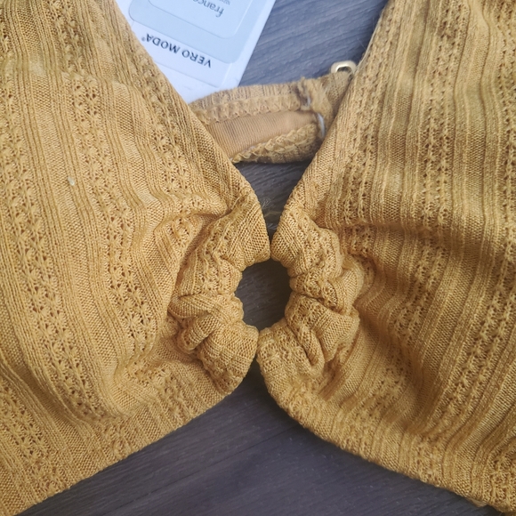 NWT Yellow O Ring Bikini Top & Bottom - Picture 3 of 8